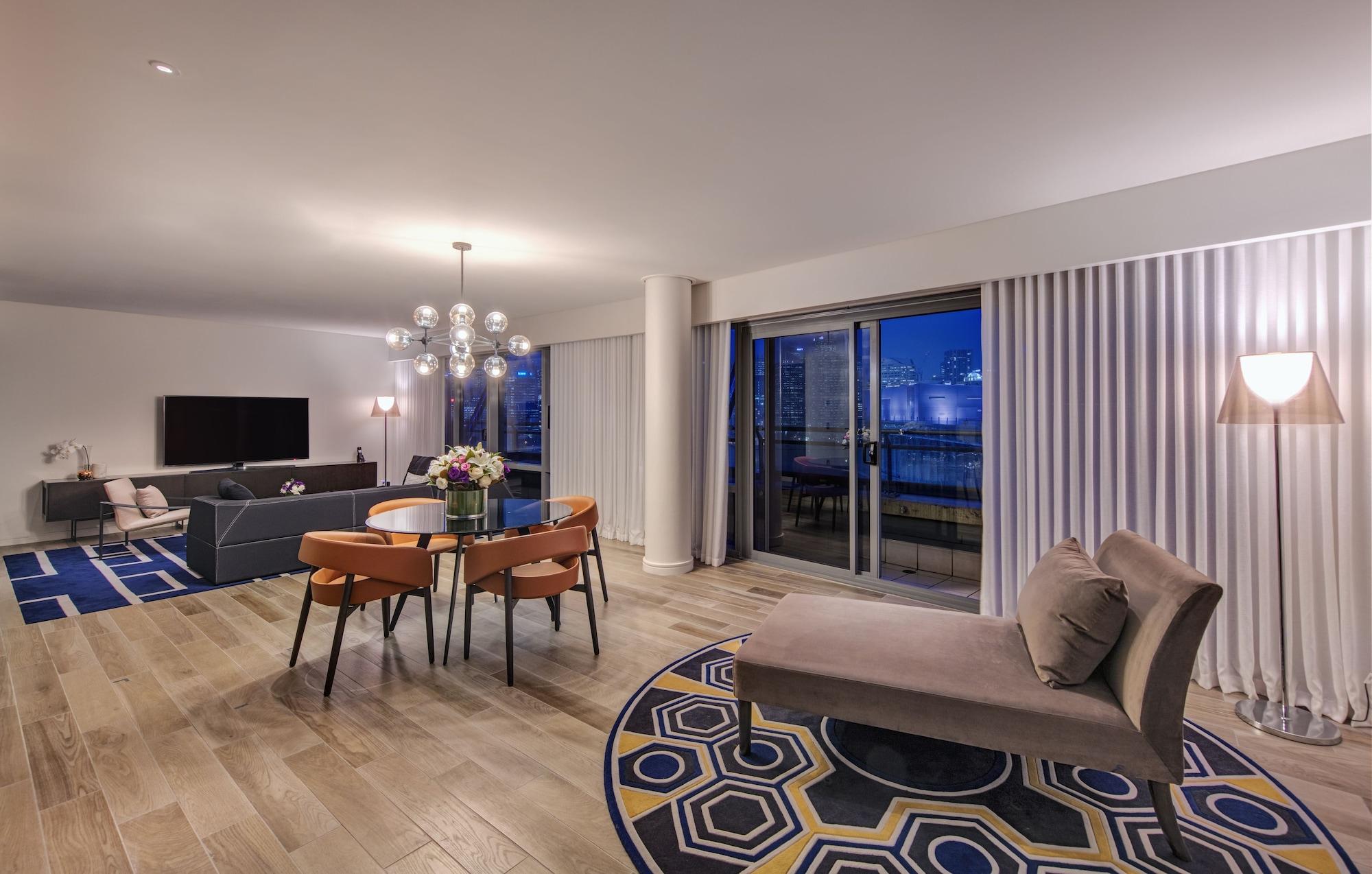 The Star Grand Hotel And Residences Сідней Екстер'єр фото A living room at the hotel